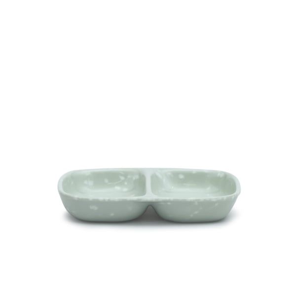 Chén Chấm Melamine 2 Ngăn C101 Vân Đá Ngọc - 9,0 x 7,3 x 1,5cm