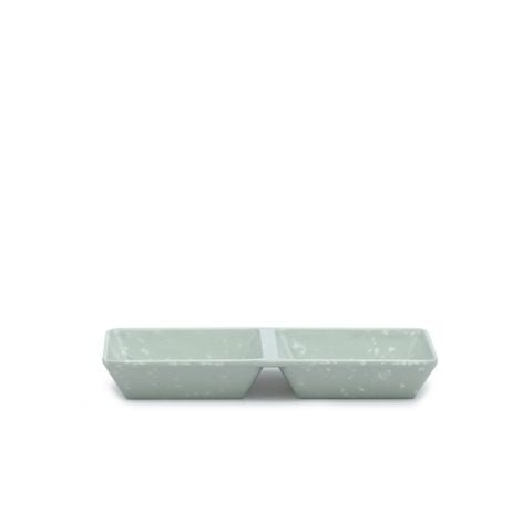 Chén Chấm Melamine 2 Ngăn C103 Vân Đá Ngọc Fataco - 14,8 x 7,4 x 2,0cm