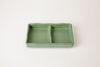 Chén Chấm Melamine 2 Ngăn C109N Nhám Xanh Lá - 12,9 x 8,0 x 2,5cm