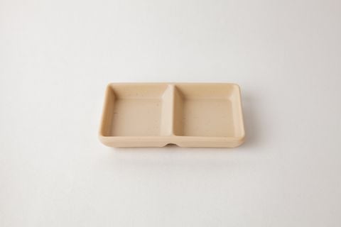 Chén Chấm 2 Ngăn C115N Nâu Nhám Fataco