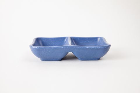 Chén Chấm Melamine 2 Ngăn C108N Nhám Xanh Lá - 12,7 x 8,2 x 2,6cm