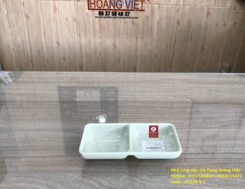 Chén Chấm Melamine 2 ngăn DV133-5,7 GreenStone Superware - 14,5 x 2,5 x 7cm