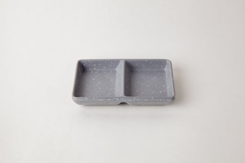 Chén Chấm 2 Ngăn Nhỏ C115 Nhám Xám