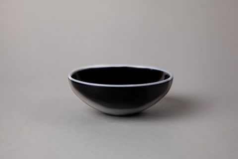 Chén Chấm Melamine 3 Lớp CC95 Đen Viền Trắng - 8,9 x 2,8cm