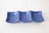 Chén Chấm Melamine 3 Ngăn C111N Nhám Xanh Dương - 20,7 x 8,5 x 3,8cm