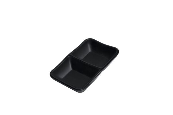 Chén Chấm Melamine CC108N Đen Nhám Fataco - 12,7 x 8,2 x 2,6cm