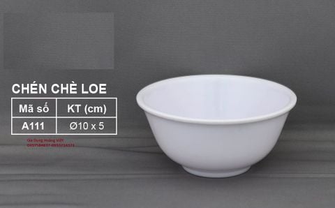 Chén Chè Melamine Loe A111 VCP Trắng Vinh Cơ - 10 x 5cm