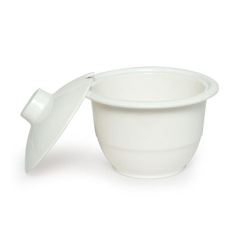 Chén Melamine Có Nắp Màu Trắng - 2 Size