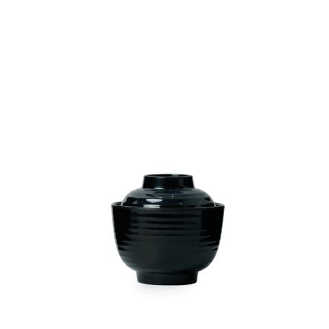 Chén Có Nắp Melamine Màu Đen Fataco