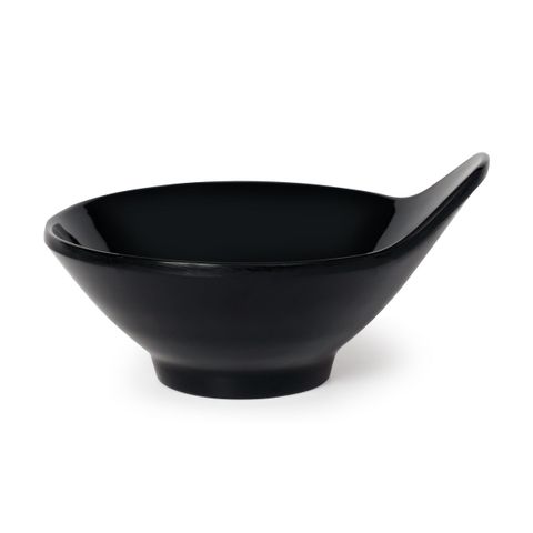Chén Melamine Có Tay Cầm CO17 Màu Đen Fataco - 11,0 x 6,3cm