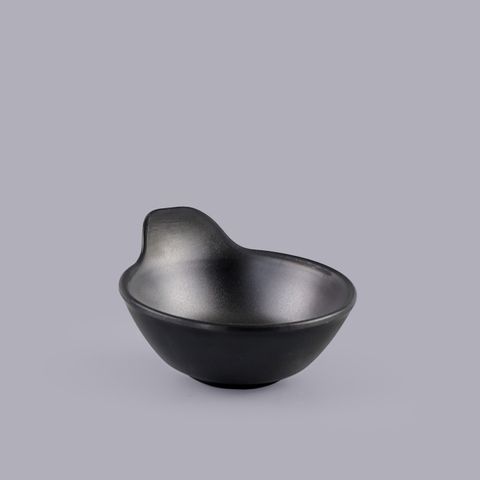Chén Melamine Có Tay Cầm BV292-5,5 Đen Nhám Superware - 11,3 x 13 x 6cm