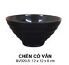 Chén Melamine Kiểu Nhật BV020 Màu Đen Superware - 12,2 x 12,2 x 6,1cm