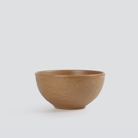 Chén Cơm Nhám Vân Đá BV377 Clay Dark Brown
