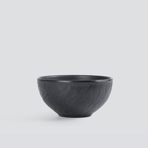 Chén Cơm Vân Đá Melamine Đen Nhám Superware