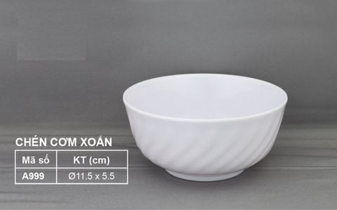 Chén Cơm Melamine Xoắn A999 VCP - 11,5 x 5,5cm