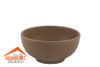 Chén Melamine Tròn Nhám BV108 Clay Dark Brown Superware - 11,5 x 11,5 x 5,3cm