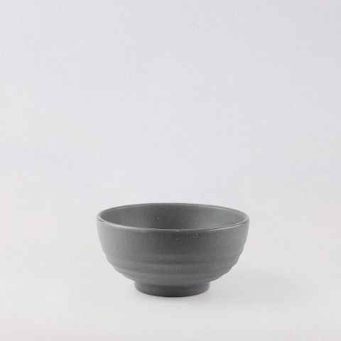 Chén Melamine Tròn Nhám BV108 Granite Dark Grey - 11,5 x 11,5 x 5,3cm