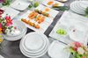 Dĩa Melamine Oval Sâu Ảo Màu Trắng Superware - 3 Size
