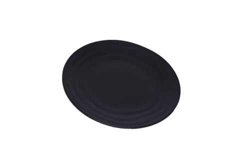 Dĩa Melamine Cạn Gân DCG 06N Đen Nhám Fataco - 15,0 x 1,4cm