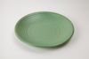 Dĩa Melamine Cạn Gân Nhám Xanh Lá - 15,0 x 1,4cm
