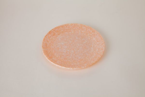 Dĩa Melamine Cạn Gân Vân Đá Cam - 15,0 x 1,4cm