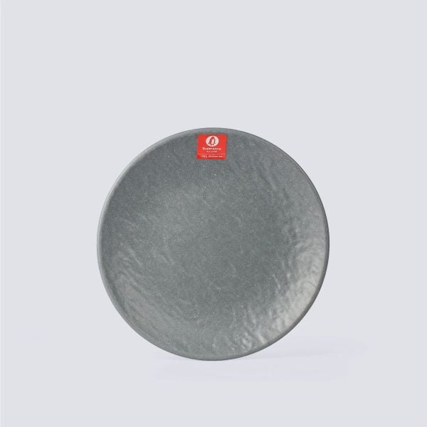 Dĩa Cạn Nhám Granite Dark Grey