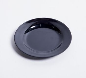 Dĩa Melamine Cạn Tròn Màu Đen Fataco - 5 Size