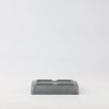 Dĩa Chấm 2 Ngăn DV071 Granite Dark Grey