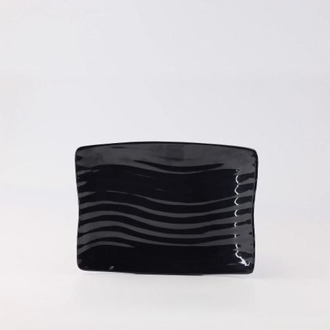 Dĩa Melamine Chữ Nhật 8 PV063 Màu Đen Superware - 20 x 15,5 x 2,5cm