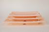Dĩa Melamine Chữ Nhật Có Đế Vân Đá Cam - 3 Size