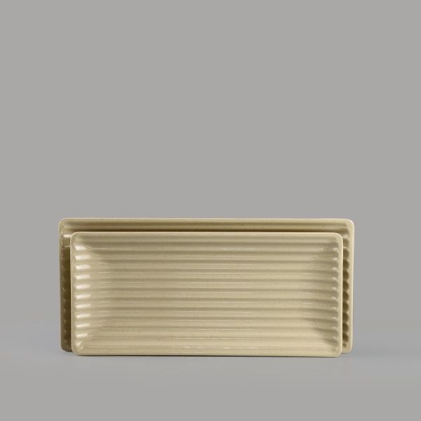 Dĩa Melamine Chữ Nhật Có Vân Màu Stone Superware - 3 Size