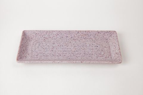 Dĩa Melamine Chữ Nhật Có Vân Nhám Màu Môn - 3 Size