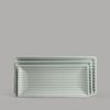 Dĩa Melamine Chữ Nhật Có Vân Pastel Green Superware - 3 Size