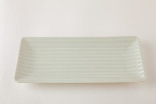 Dĩa Melamine Chữ Nhật Dài Cát Xanh - 27,0 x 12,5 x 2,6cm