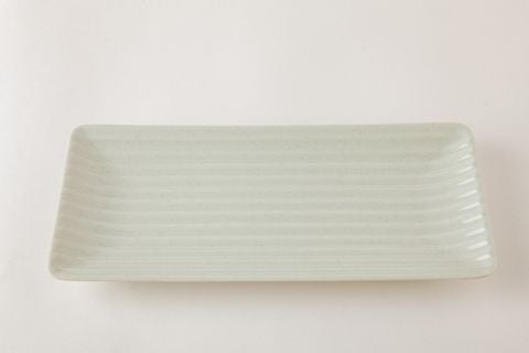 Dĩa Melamine Chữ Nhật Dài Cát Xanh - 27,0 x 12,5 x 2,6cm