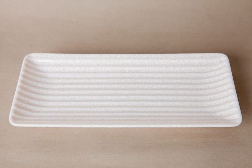 Dĩa Melamine Chữ Nhật Dài Màu Vân Đá Fataco - 25,1 x 16,2 x 2,7cm
