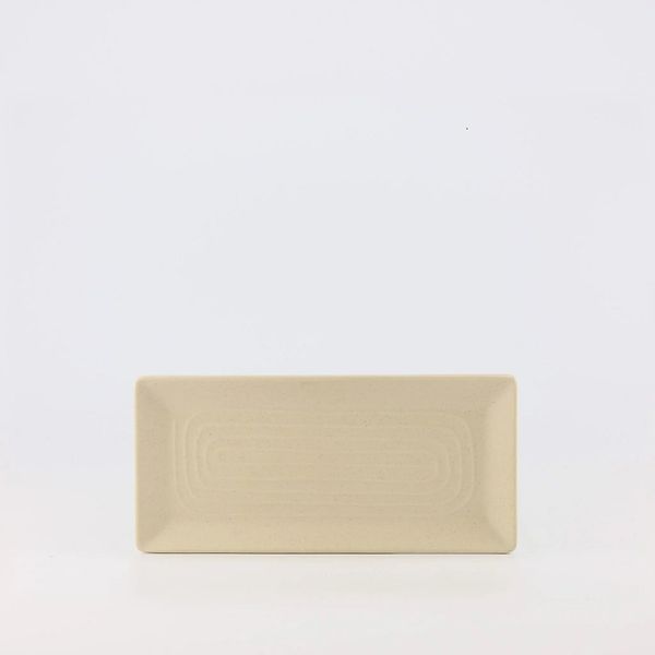 Dĩa Melamine Chữ Nhật Dài Stone Nhám Superware - 3 Size