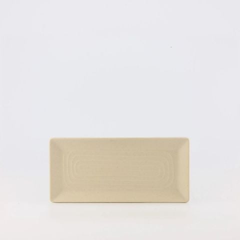 Dĩa Melamine Chữ Nhật Dài Stone Nhám Superware - 3 Size