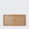 Dĩa Chữ Nhật Gân Clay Dark Brown