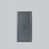 Dĩa Chữ Nhật Gân Granite Dark Grey