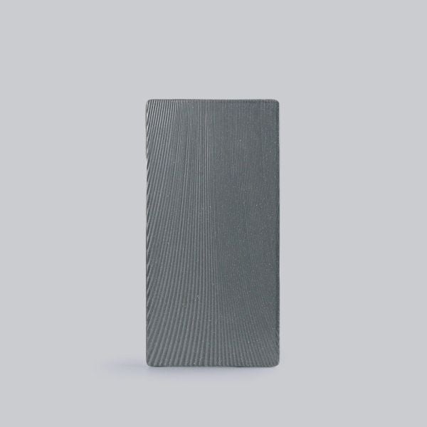 Dĩa Chữ Nhật Gân Granite Dark Grey