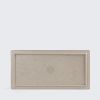 Dĩa Chữ Nhật Gân Light Brown