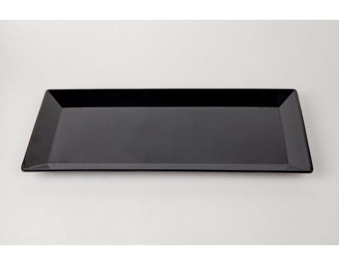 Dĩa Chữ Nhật KHV15 Melamine Màu Đen Fataco