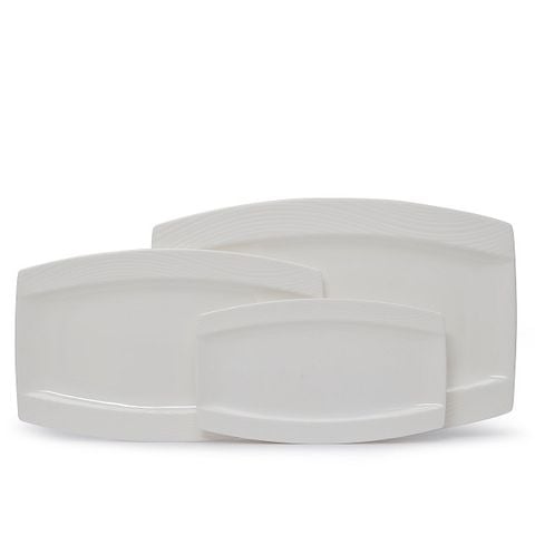 Dĩa Melamine Chữ Nhật Trắng Horeca Fataco - 4 Size