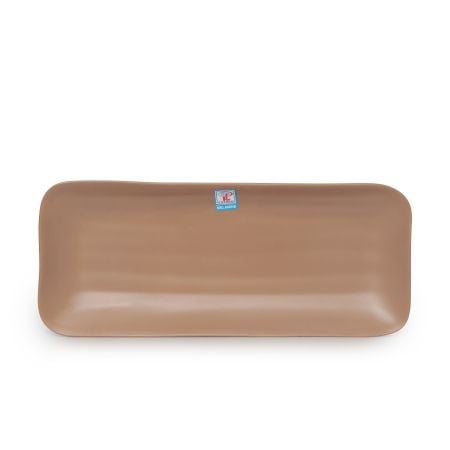 Dĩa Melamine Chữ Nhật Nhám Ngói Fataco - 2 Size