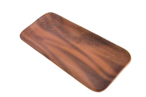 Dĩa Melamine Chữ Nhật Nhám Vân Gổ Fataco - 2 Size