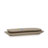Dĩa Melamine Chữ Nhật Sâu Nâu Nhám Fataco - 2 Size