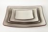 Dĩa Melamine Chữ Nhật Sâu Nhám Hai Lớp