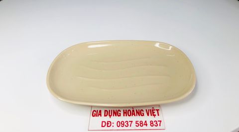 Dĩa Melamine Bầu Màu Nâu Đá VCP 909 - 23,9 x 16,2 x 2,1cm