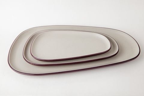 Dĩa CN Decor Cạn Nhám Hai Lớp